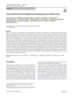 Fusion protein based strategies for developing insect-resistant crops