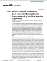 Multi-scalar risk drivers for a heat vulnerability assessment framework using machine learning algorithms
