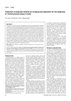 Collection of preputial material by scraping and aspiration for the diagnosis of Tritrichomonas foetus in bulls