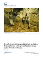 Brucellosis, genital campylobacteriosis and other factors affecting calving rate of cattle in three states of Northern Nigeria