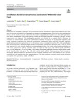 Seed Potato Bacteria Transfer Across Generations Within the Tuber Flesh