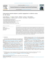 Using person-centred analyses to predict engagement in collective action for the climate
