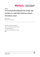 Overworked and underpaid: the ecology and function of a vulnerable freshwater mussel, Westralunio carteri