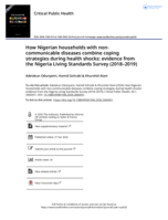 How Nigerian households with non-communicable diseases combine coping strategies during health shocks: evidence from the Nigeria Living Standards Survey (2018–2019)