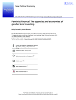 Feminist finance? The agendas and economies of gender lens investing