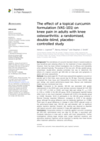 The effect of a topical curcumin formulation (VAS-101) on knee pain in adults with knee osteoarthritis: a randomised, double-blind, placebo-controlled study