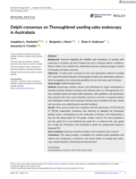 Delphi consensus on Thoroughbred yearling sales endoscopy in Australasia