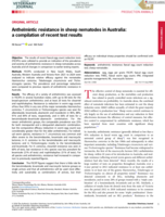Anthelmintic resistance in sheep nematodes in Australia: a compilation of recent test results