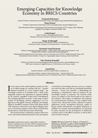 Emerging Сapacities for Knowledge Economy in BRICS Countries