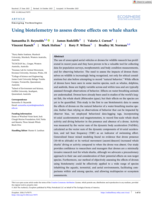 Using biotelemetry to assess drone effects on whale sharks