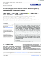 When biology meets materials science - Interdisciplinary applications of electron microscopy