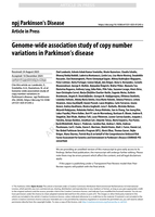 Genome-wide association study of copy number variations in Parkinson's disease