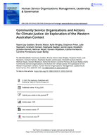 Community Service Organizations and Actions for Climate Justice: An Exploration of the Western Australian Context