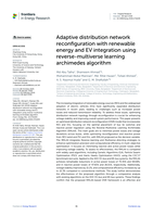 Adaptive distribution network reconfiguration with renewable energy and EV integration using reverse-multiverse learning archimedes algorithm