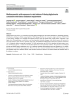 Methoxyacetic acid exposure in rats induces N-butyrylglycinuria consistent with beta-oxidation impairment