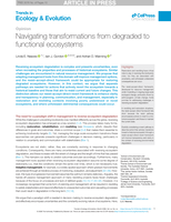 Navigating transformations from degraded to functional ecosystems