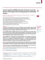 Country-specific modifiable dementia risk factors across the Western Pacific Region determined by population attributable fraction