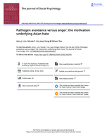 Pathogen avoidance versus anger: the motivation underlying Asian hate