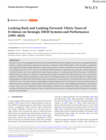 Looking Back and Looking Forward: Thirty Years of Evidence on Strategic HRM Systems and Performance (1995–2025)