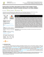 Navigating cultural influence in China’s post-world trade organisation era: conceptualising socialist cultural market