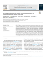 Leveraging social norms and empathy to encourage sustainable air conditioning practices amongst hotel guests