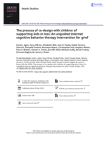 The process of co-design with children of supporting kids in loss: An unguided internet cognitive behavior therapy intervention for grief
