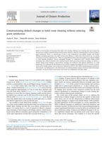Communicating default changes to hotel room cleaning without reducing guest satisfaction