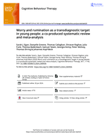 Worry and rumination as a transdiagnostic target in young people: a co-produced systematic review and meta-analysis