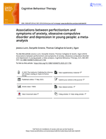 Associations between perfectionism and symptoms of anxiety, obsessive-compulsive disorder and depression in young people: a meta-analysis
