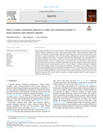How to entice restaurant patrons to order low-emissions meals? A meta-analysis and research agenda