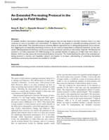 An Extended Pre-testing Protocol in the Lead-up to Field Studies