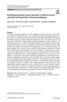 Rethinking Australian teacher education: a reflective tool for culturally and linguistically sustaining pedagogies