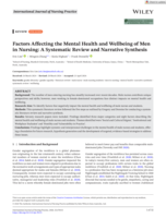Factors Affecting the Mental Health and Wellbeing of Men in Nursing: A Systematic Review and Narrative Synthesis