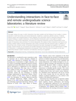 Understanding interactions in face-to-face and remote undergraduate science laboratories: a literature review