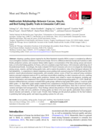 Multivariate Relationships Between Carcass, Muscle, and Beef Eating Quality Traits in Limousine Cull Cows