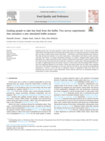 Guiding people to take less food from the buffet: Two survey experiments that introduce a new simulated buffet scenario