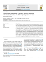 Vanadium redox flow batteries: A review of electrolyte production methodologies, the critical role of electrolyte impurities, and future research directions