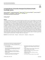 A Scoping Review of Australian Aboriginal Early Relational Health Knowledge Systems