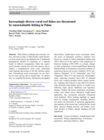 Increasingly diverse coral reef fishes are threatened by unsustainable fishing in Palau