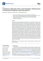 Evolutionary Mismatch, Stress, and Competition: Making Sense of Psychosocial Problems in the Polycrisis Era
