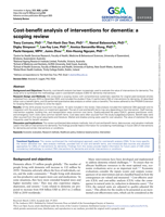 Cost-benefit analysis of interventions for dementia: a scoping review