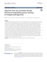 Saponins from sea cucumber disrupt Aeromonas hydrophila quorum sensing to mitigate pathogenicity