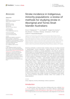 Stroke incidence in Indigenous, minority populations: a review of methods for studying stroke in Aboriginal and Torres Strait Islander Australians