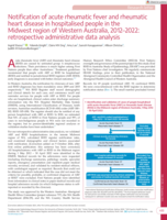 Notification of acute rheumatic fever and rheumatic heart disease in hospitalised people in the Midwest region of Western Australia, 2012-2022: a retrospective cohort study