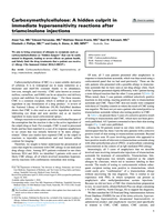 Carboxymethylcellulose: A hidden culprit in immediate hypersensitivity reactions after triamcinolone injections