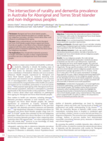 The intersection of rurality and dementia prevalence in Australia for Aboriginal and Torres Strait Islander and non-Indigenous peoples