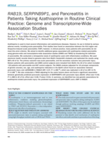 RAB19, SERPINB9P1, and Pancreatitis in Patients Taking Azathioprine in Routine Clinical Practice: Genome and Transcriptome-Wide Association Studies