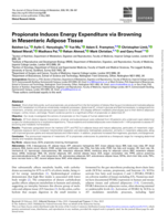 Propionate Induces Energy Expenditure via Browning in Mesenteric Adipose Tissue