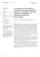 A comparison of the effects of resistant starch types on glycemic response in individuals with type 2 diabetes or prediabetes: A systematic review and meta-analysis