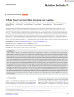 White Paper on Nutrition Sensing and Ageing